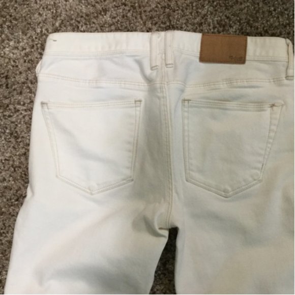 Madewell Rail Straight White Denim Jeans 26 x 34 - Picture 2 of 4